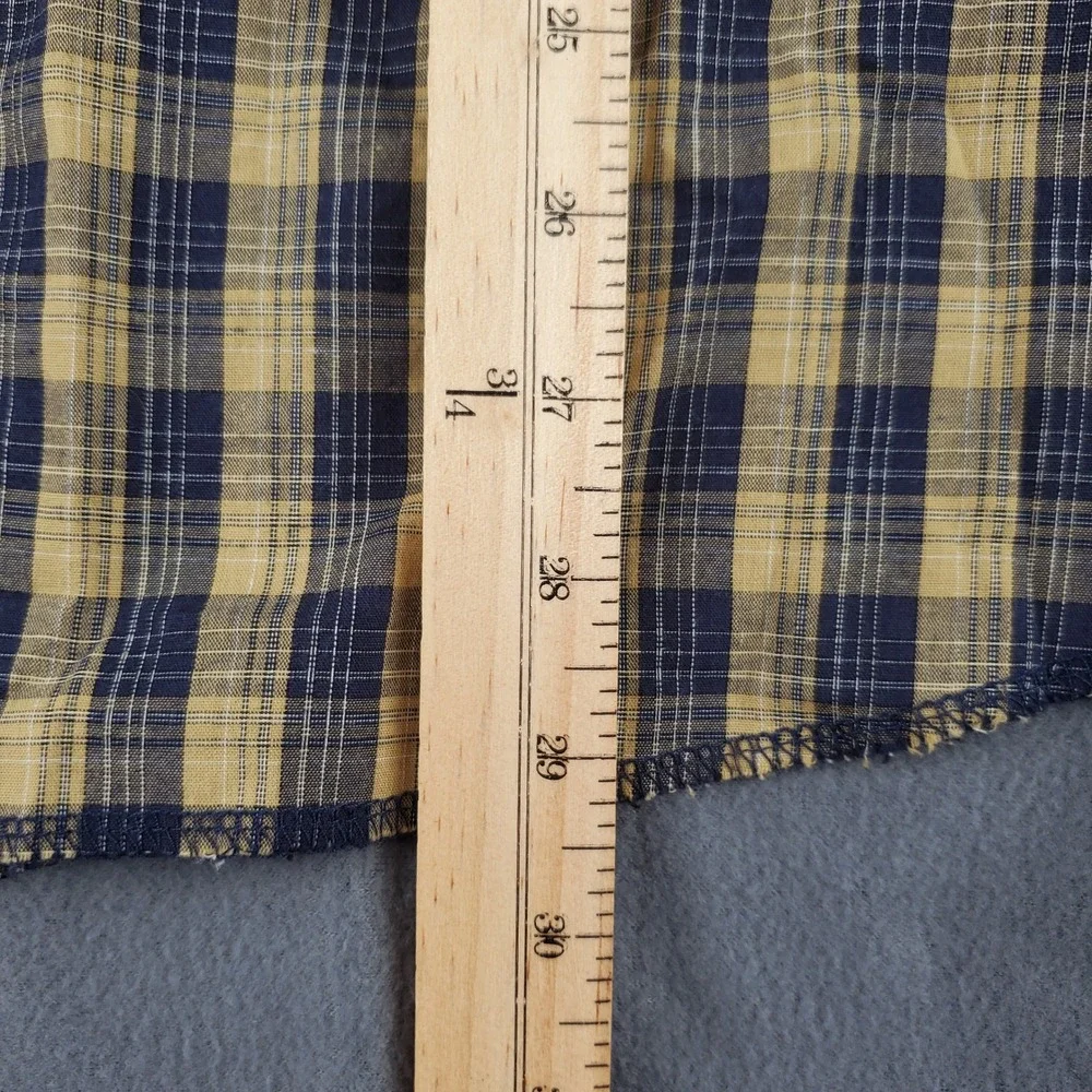 Wrangler Western Shirt Plaid Long Sleeve Pearl‎ Snap Front Mens XL